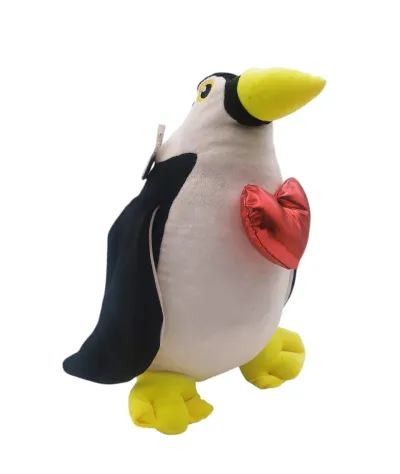 PELUŞ 45 CM KALPLİ PENGUEN
