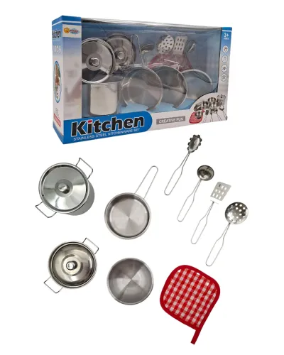 KUTUDA MUTFAK SETİ METAL 11 PCS