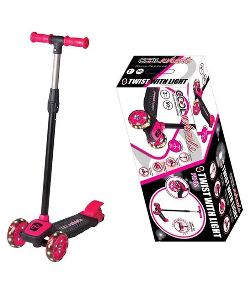 COOL WHEELS IŞIKLI PEMBE TWİST SCOOTER