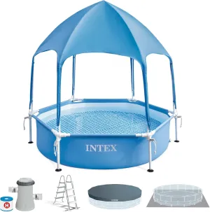 Intex 28209 Gölgelikli Metal Çerçeve Havuz 183 cm