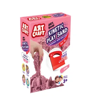 AKSESUARLI PEMBE KİNETİK OYUN KUMU 500 GR
