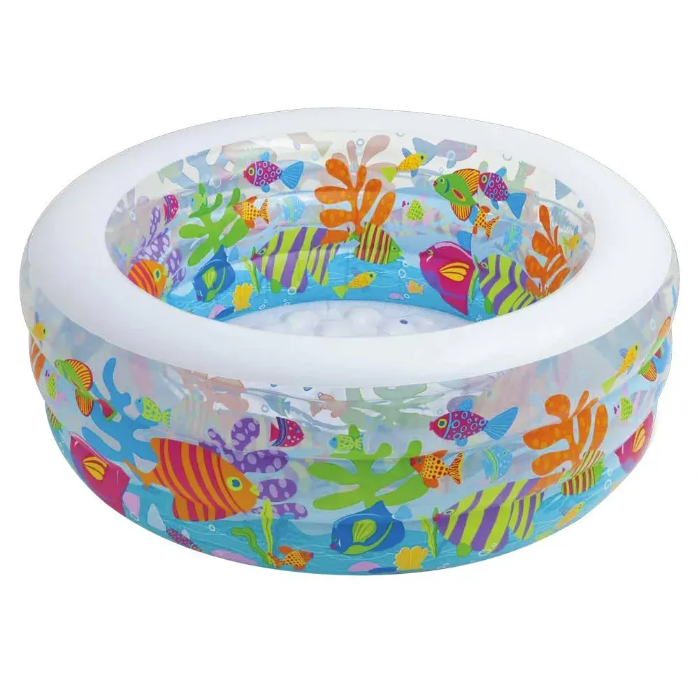 Intex 58480 Şeffaf Deniz Desenli 3 Bölme Havuz 152 cm