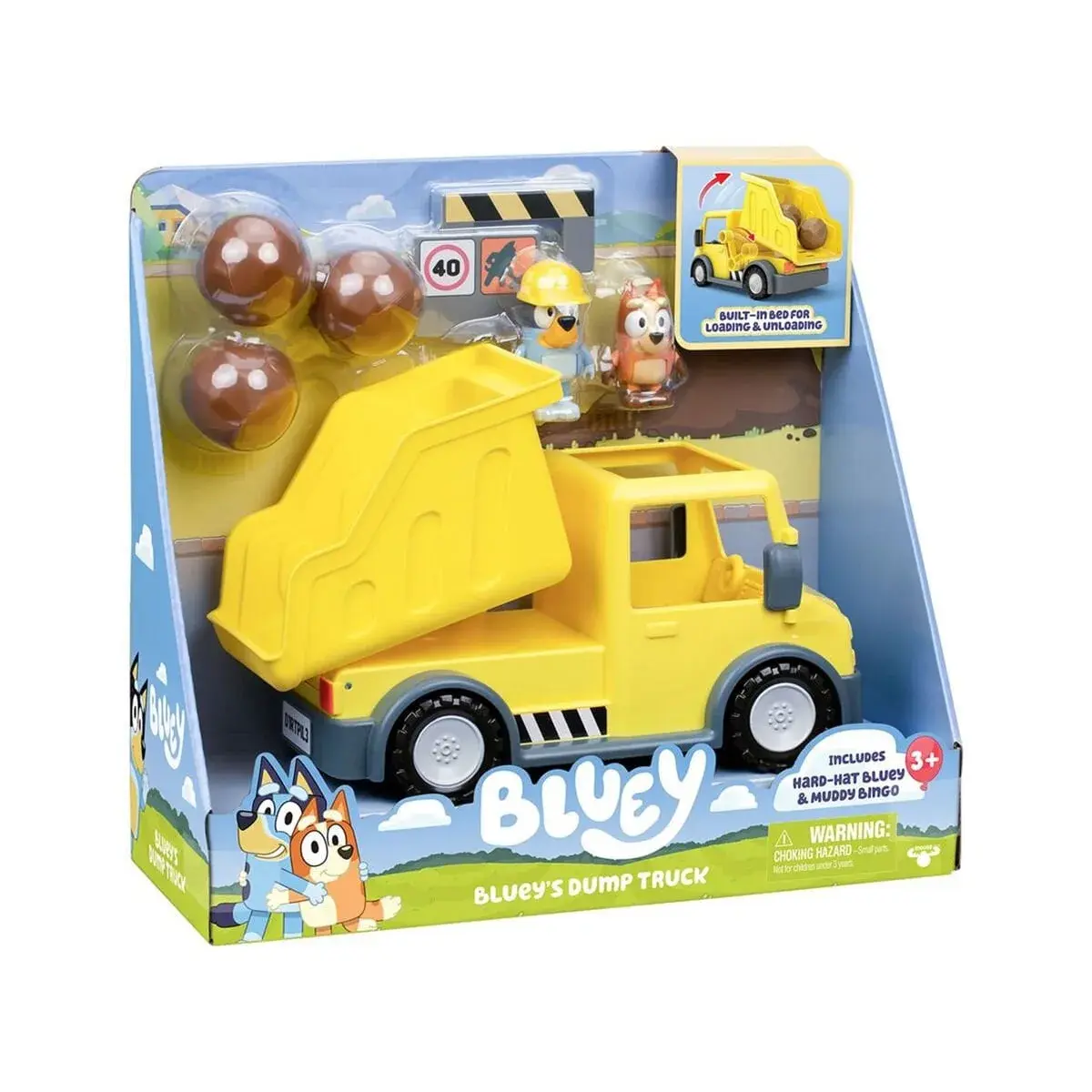 Bluey Damperli Kamyon ve Figür Oyun Seti