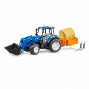 Bruder New Holland T5 120 Kepçeli Ataşman Setli
