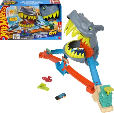 Mattel Hot Wheels City Köpekbalığı Sahil Savaşı