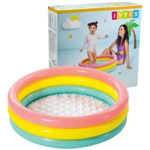 Intex 58924 Renkli Şişme Taban 3 Bölme Havuz 86 cm