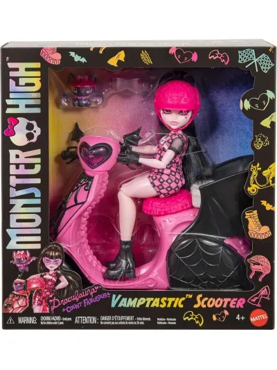 Monster High Vamptastic Scooter Draculaura JDR61