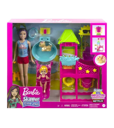 Barbie Skipperın Su Parkı Eğlencesi Oyun Seti