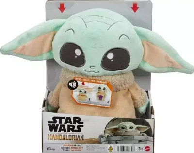MATTEL STAR WARS JUMPING GROGU FEATURE PLUSH