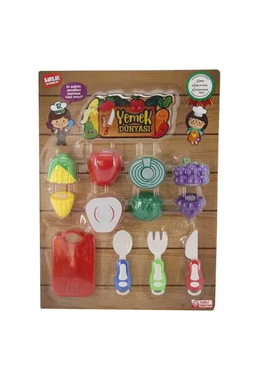 12PCS SALATALIKLI KESİLEBİLEN MEYVE SEBZE
