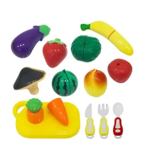 22 PCS ÇİLEKLİ KESİLEBİLEN MEYVE SEBZE