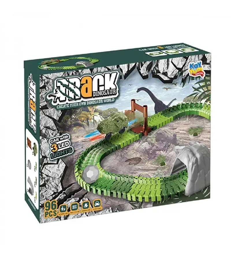 DİNO TRACKS YOL SET 96 PCS