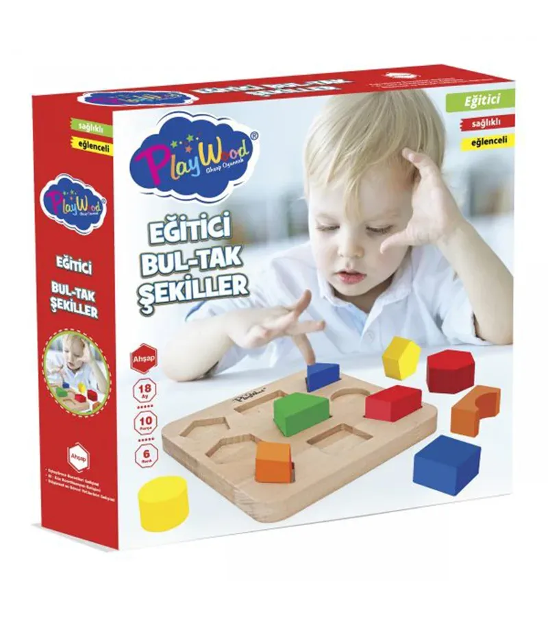 KUTUDA AHŞAP EĞİTİCİ BULTAK ŞEKİLLER