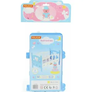 Oyuncak bebek için demonte yatak No:2 (5 parça) (poşette)