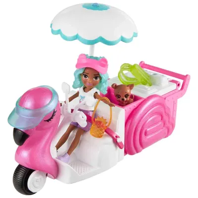 Polly Pocket Filamingo Motosiklet ve Tropik Aksesuarlar