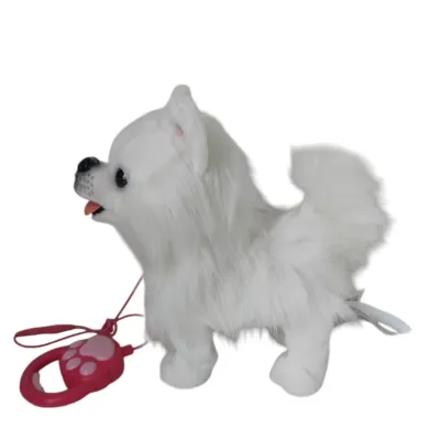 Vardem Peluş Tasmalı Yürüyen-Havlayan Fino Köpek