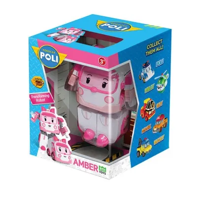 Robocar Poli Transforming Robot Figür- AMBER