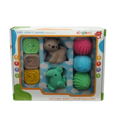 8 Lİ AKTİVİTE SET SOFT KÜPLER VE HAYVANCIKLAR