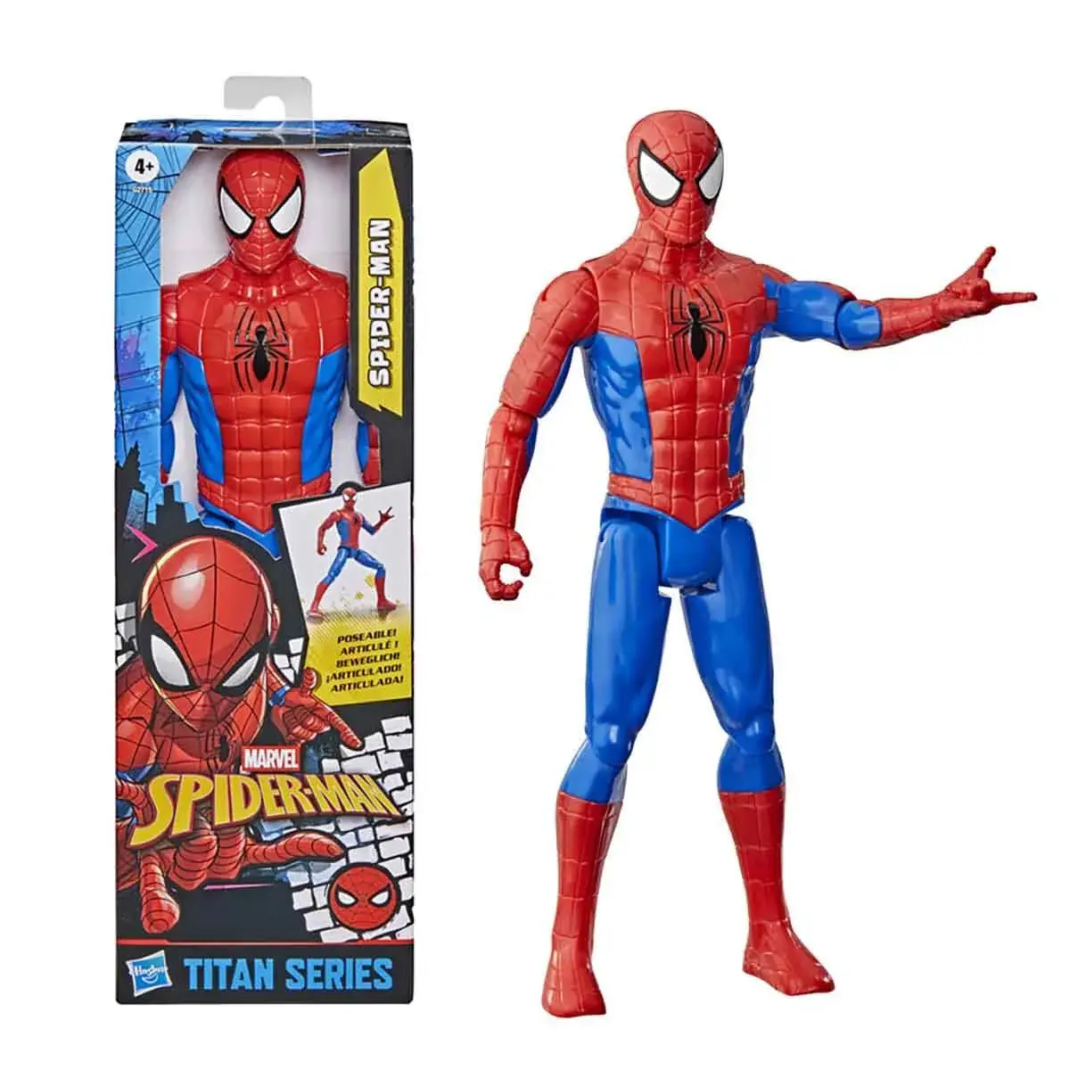 Hasbro Spıder-Man Red Blue Classıc Titan Spıderman