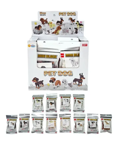BLOK KÖPEK YAPI SETİ 12 ASST.