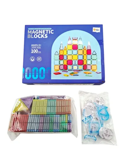MANYETİK BLOKLAR 100 PARÇA 5.5 CM