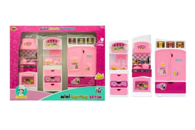 02361 MINIK SEFLER 3LU DOLAP SETI*12*