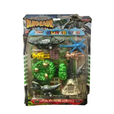 Helikopterli Dinazor Seti