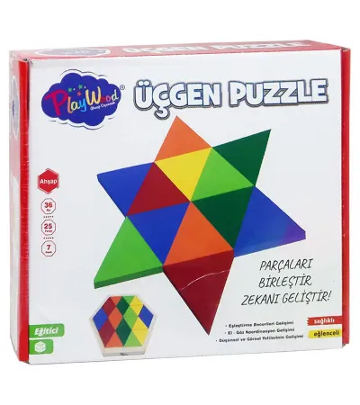 KUTUDA 24 PARÇA AHŞAP ÜÇGEN PUZZLE