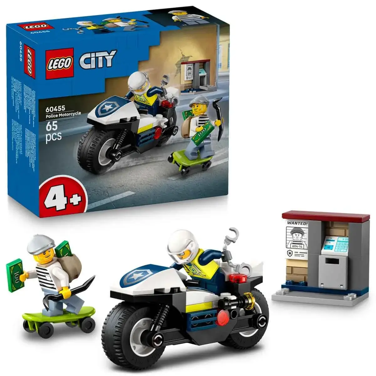 Lego Polis Motorsiklet Takibi 60455