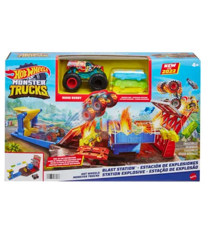 Hot Wheels Monster Trucks Patlama İstasyonu Oyun Seti