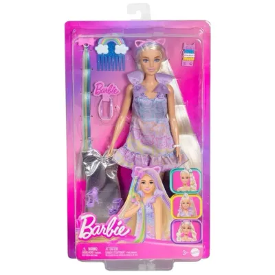 Barbie® Upuzun Muhteşem Saçlı Bebekler-Saç Tasarım Oyun Seti