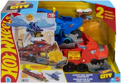 Hot Wheels® Ultimate Çift Ejderha Taşıyıcı Tır
