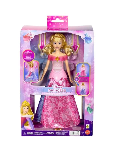 Mattel Di. Prens. Kıyafet Değişim Eğlencesi Aurora