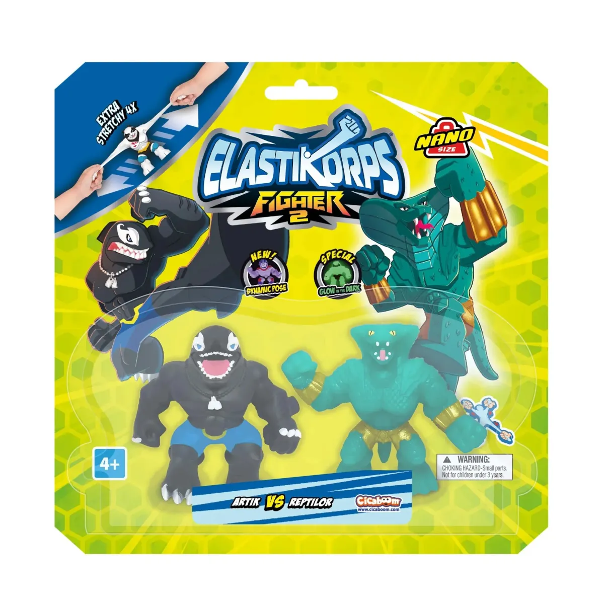 ELASTİKORPS FİGHTERS NANO 7 CM İKİLİ PAKET