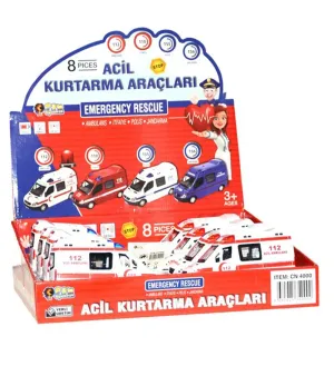 KUTUDA 8 Lİ SESLİ METAL AMBULANS