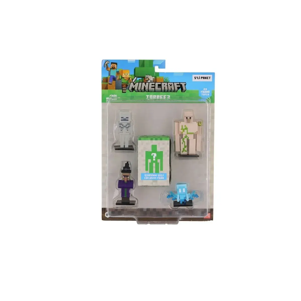 Minecraft 3D Figür Toppeez 5li Set Asorti