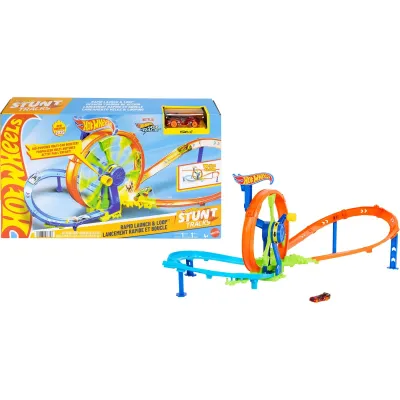 Mattel Hot Wheels Hızlı Fırlatma Döngü Parkuru JBX