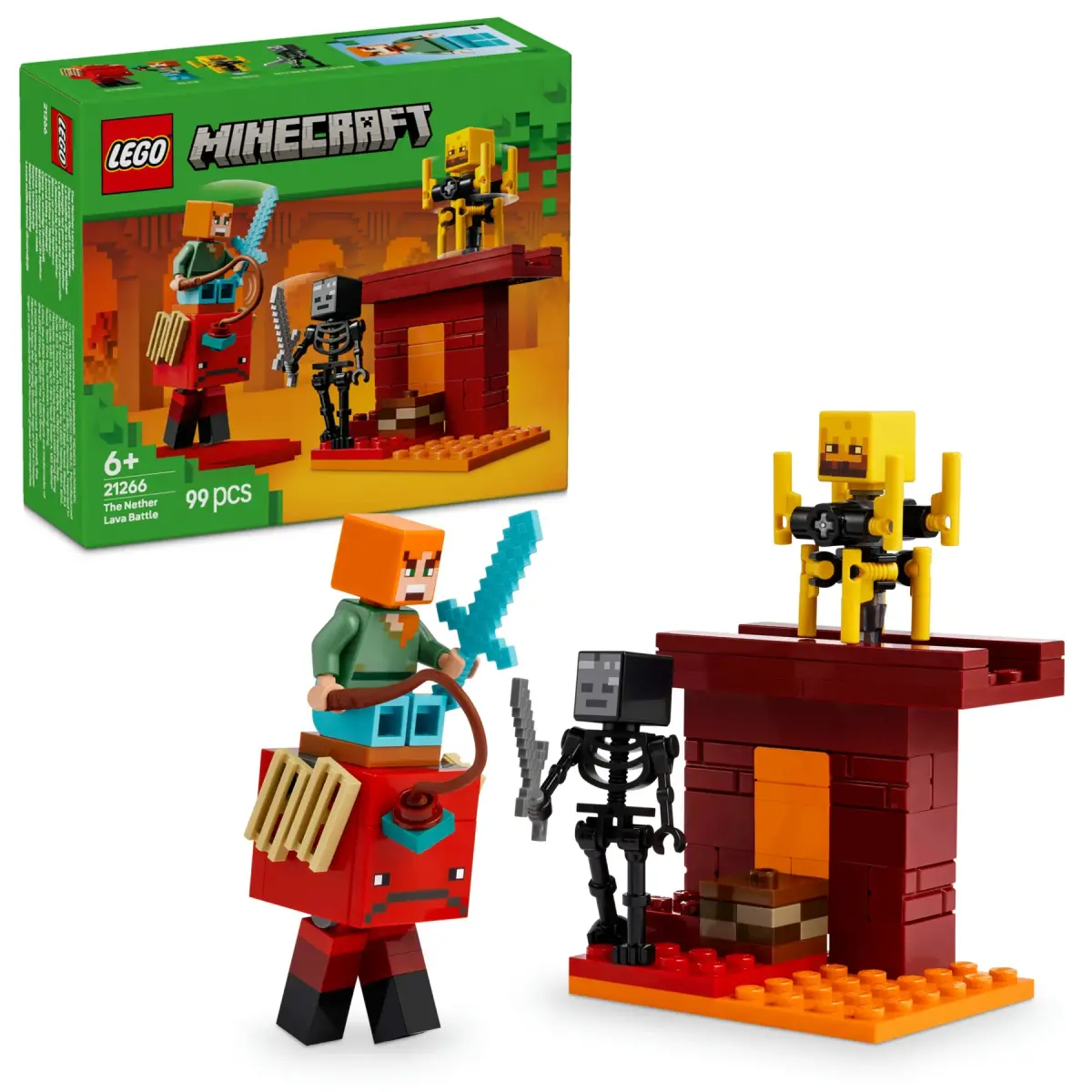 Lego Minecraft Nether Lav Savaşı 21266