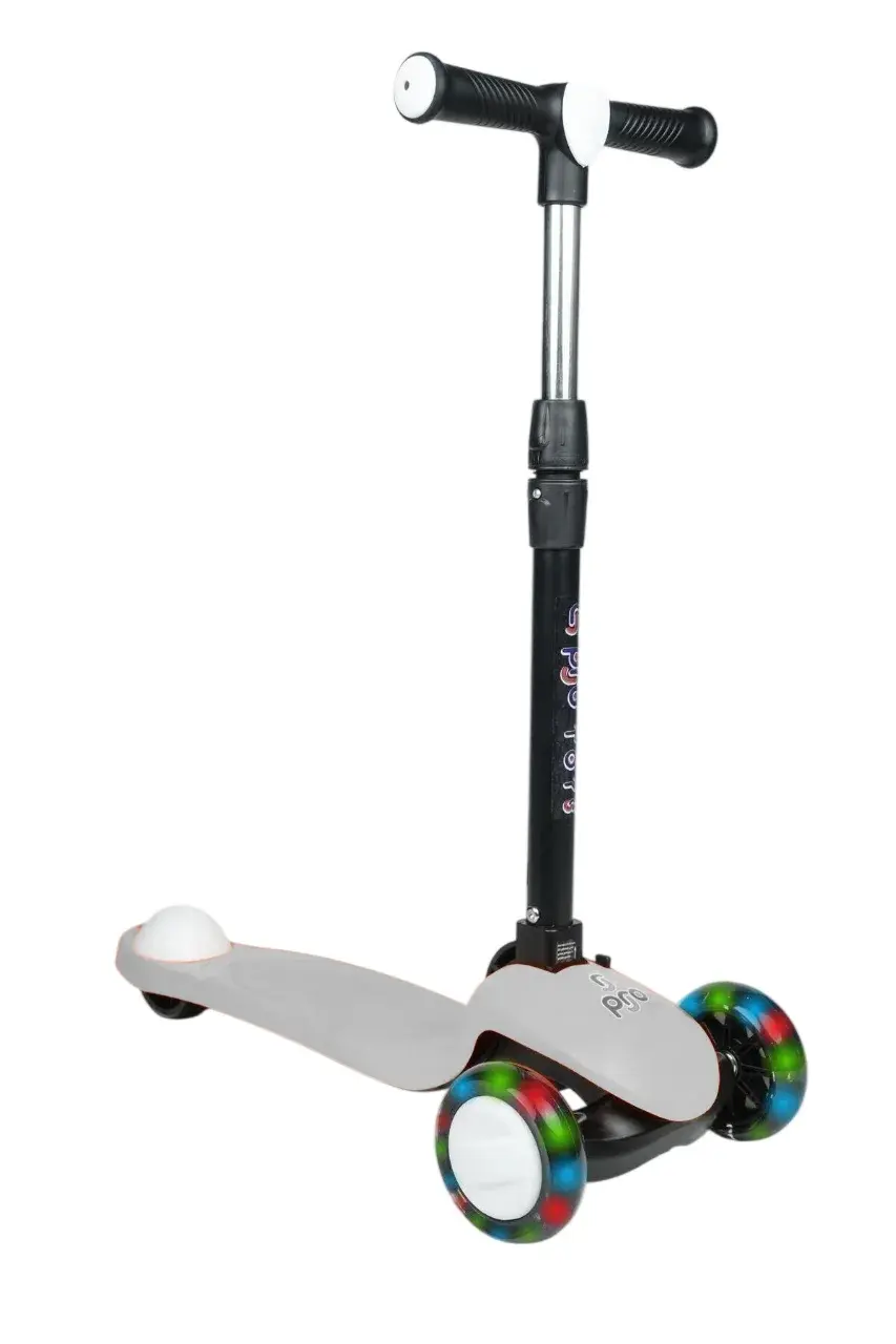 PRO WHEELS IŞIKLI SCOOTER GRİ 3+ 50 KG