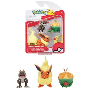 POKEMON BATTLE 3'LÜ FİGÜR SETİ SERİ 15 ASORTİ