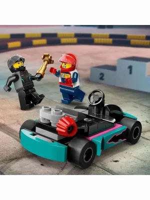 LEGO GO-KARTLAR VE YARIŞ SÜRÜCÜLERİ