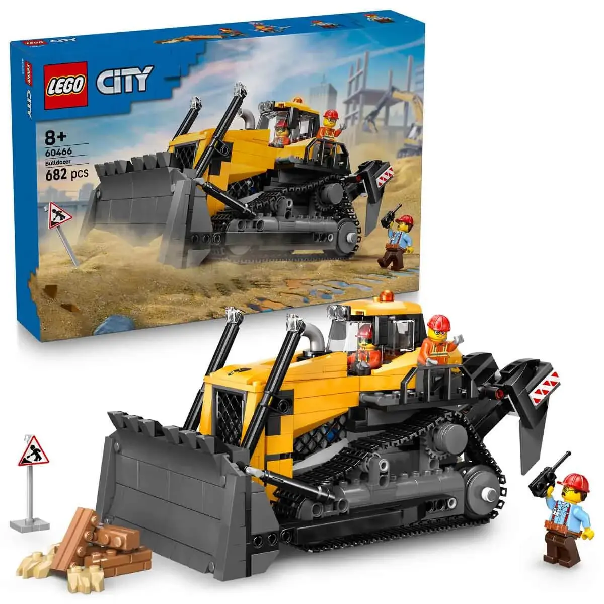 LEGO CİTY SARI BULDOZER İNŞAAT SAHASI