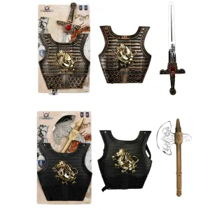 SUN-YFN-PAL-ŞÖVALYE SET KILIÇ/BALTA/ZIRH SESLİ 2A.KRTL.