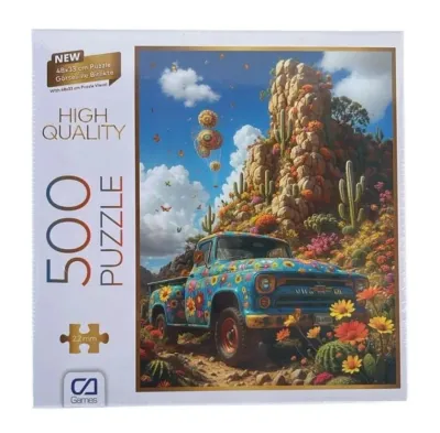 ÇİÇEKLİ KAMYON PUZZLE 500