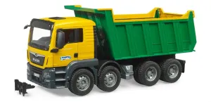 Bruder Man Tgs Çöp Kamyonu Sarı Yeşil 03766