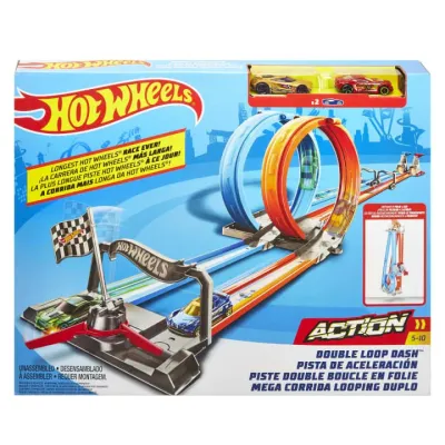 Hot Wheels® Çift Çemberde Depar Pist Seti