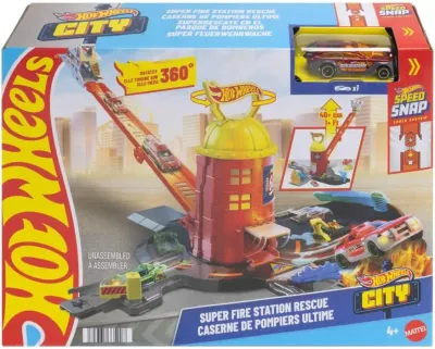 Mattel Hot Wheels City Süper İtfaiye İstasyonu