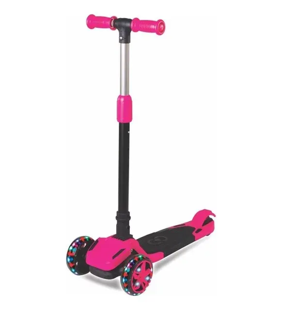COOL WHEELS TULPAR IŞIKLI KATLANIR SCOOTER PEMBE