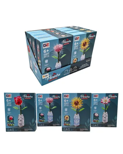 KUTUDA 4 ASST.74-137 PARÇA SAKSIDA ÇİÇEK LEGO