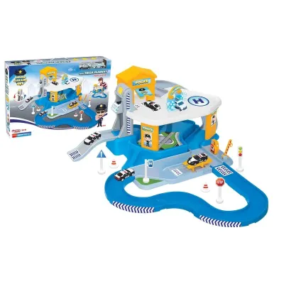 2 KATLI POLİS GARAJ SET VE MEGA PİST